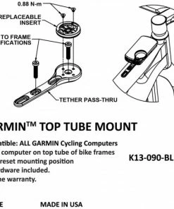 K-Edge Accessoires GPS , Support Top Tube Mount Garmin 5 K-Edge Accessoires GPS , Support Top Tube Mount Garmin -Ventes d'éclairage de vélo acgps sup cad top tube mount 21 2