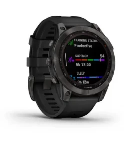 Garmin Montre GPS Fenix Sapphire Solar Edition Titane Carbon Gray DLC -Ventes d'éclairage de vélo mtr fenix 7 22 2